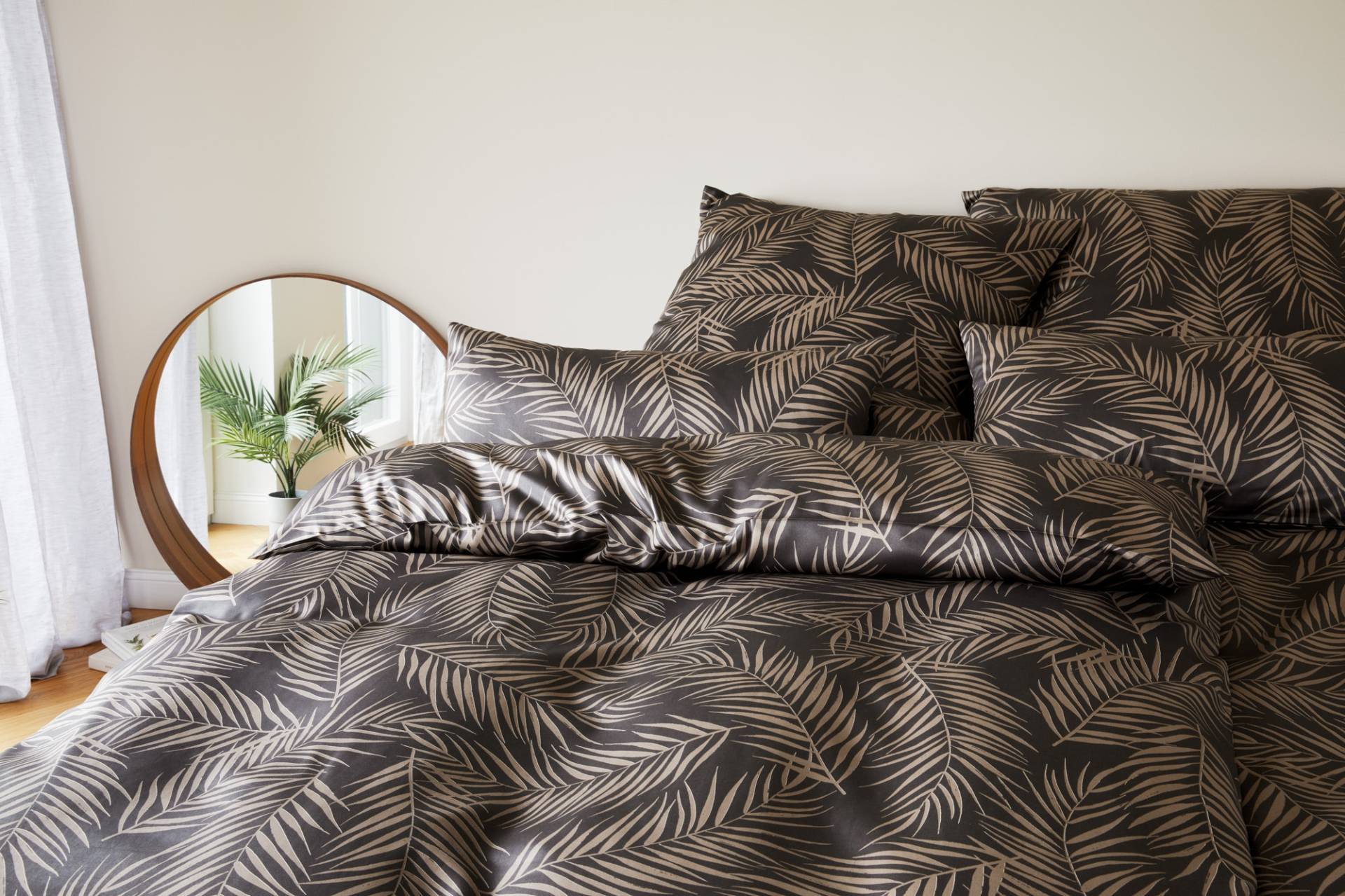 Elegante Bettwäsche "Maison Leaves" 2 Stk. tlg. angenehmes Hautgefühl von Elegante