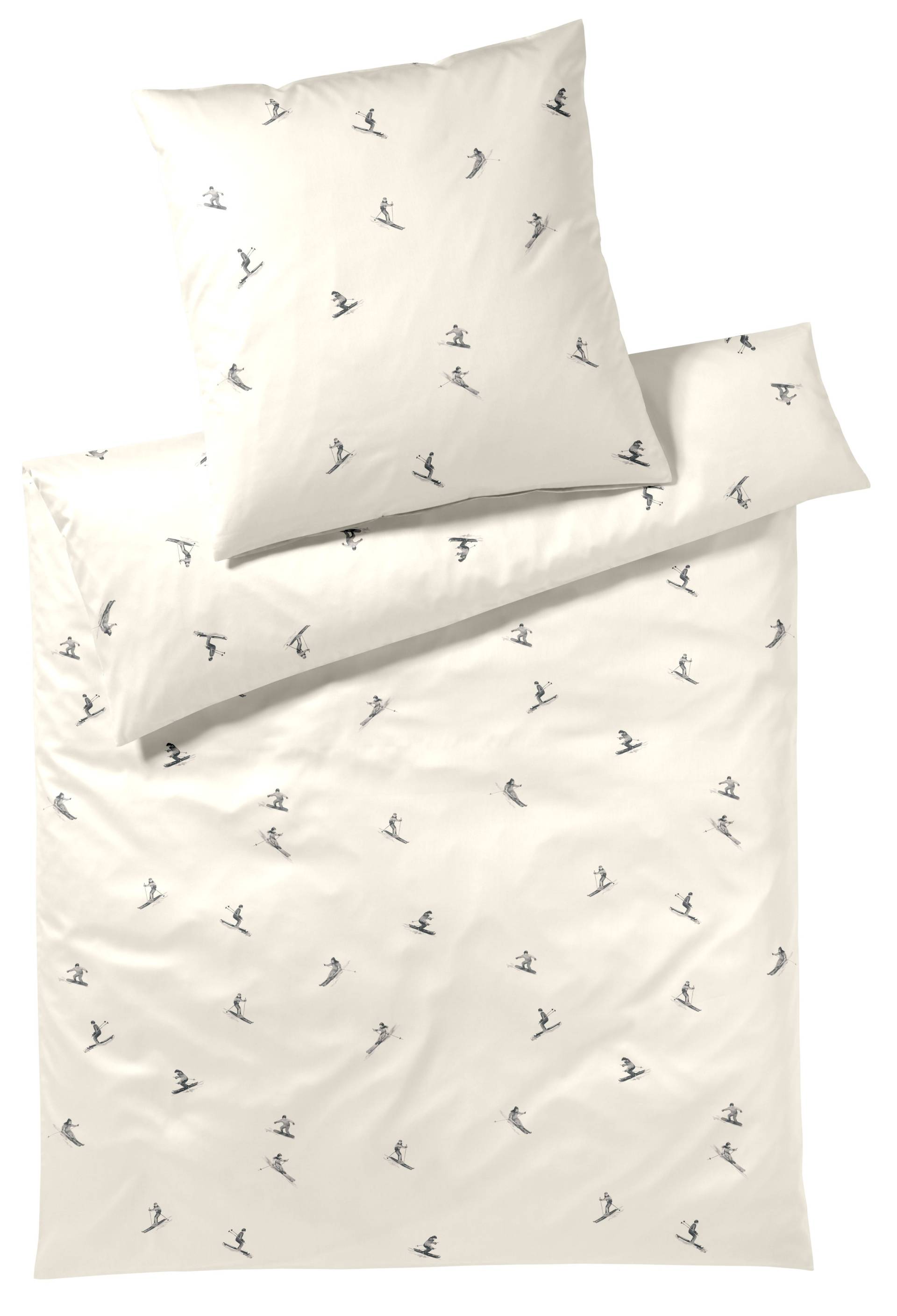 Elegante Bettwäsche "Mono Ski" 2 Stk. tlg. angenehmes Hautgefühl von Elegante