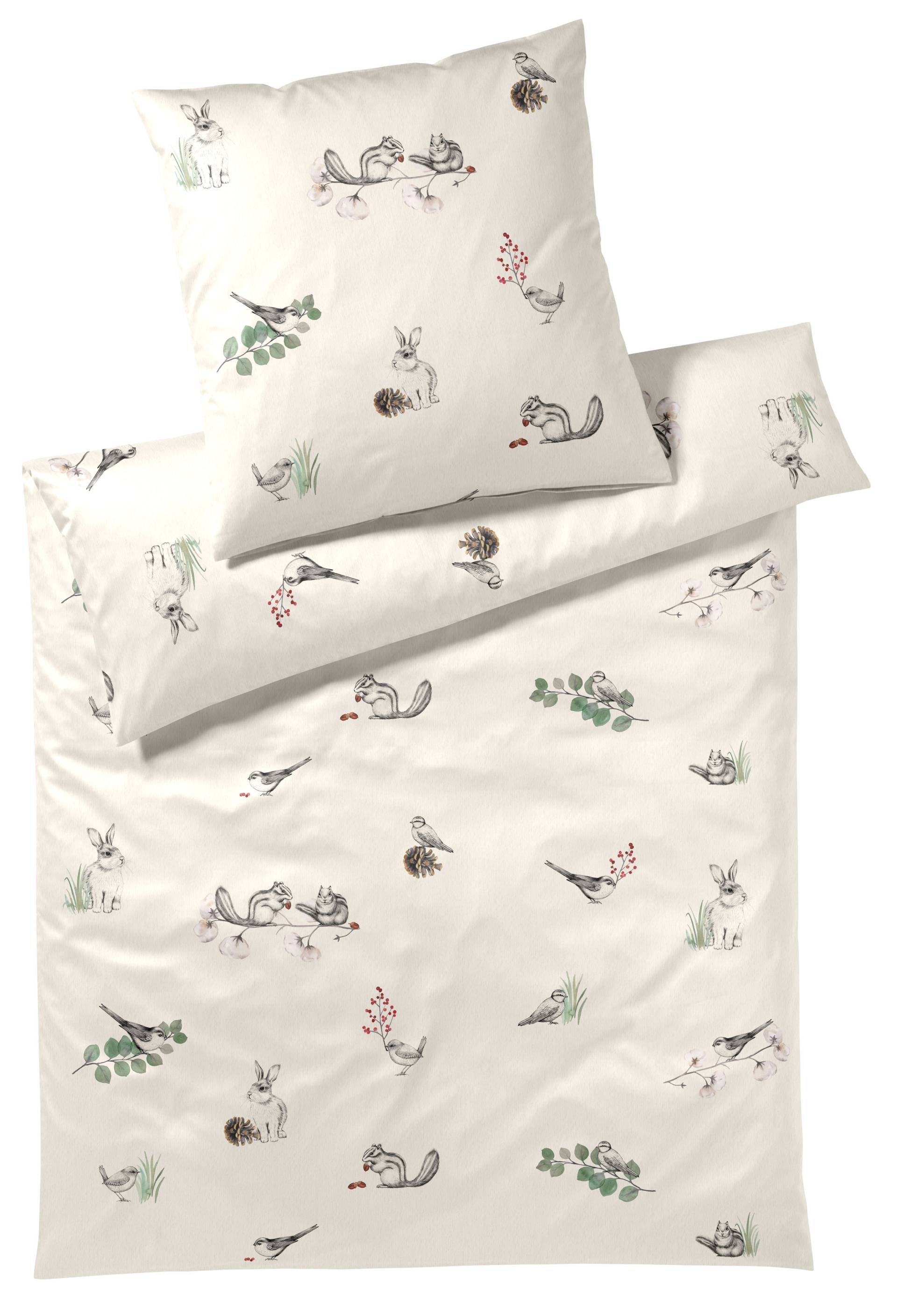 Elegante Bettwäsche "Sketch" 2 Stk. tlg. angenehmes Hautgefühl von Elegante