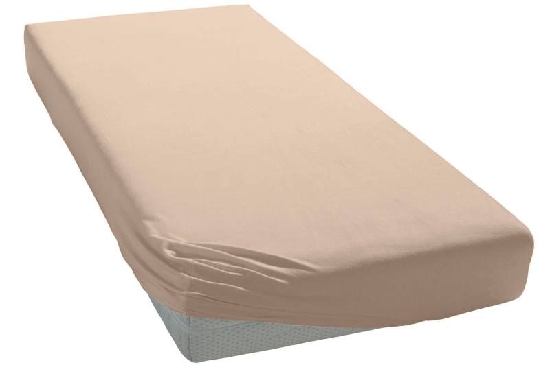 Elegante Spannbettlaken "Mako-Jersey" in hochwertiger Qualität mit Elasthan-Anteil von Elegante