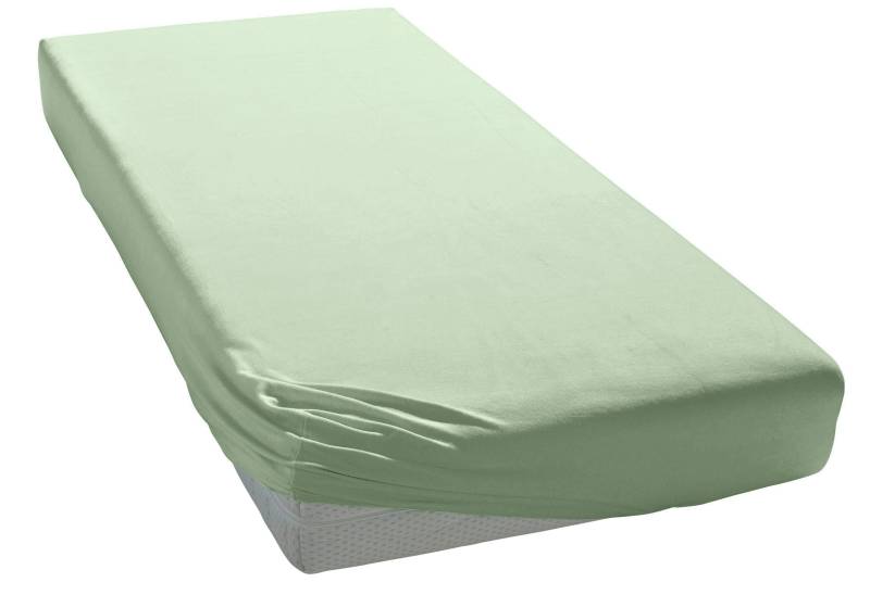 Elegante Spannbettlaken "Mako-Jersey" in hochwertiger Qualität mit Elasthan-Anteil Elegante Spannbettlaken "Mako-Jersey" in hochwertiger Qualität mit Elasthan-Anteil von Elegante