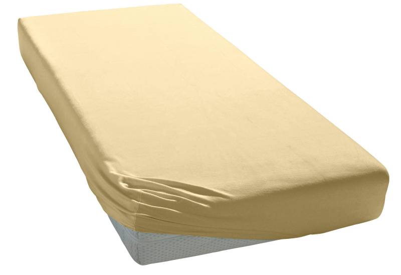 Elegante Spannbettlaken "Mako-Jersey" in hochwertiger Qualität mit Elasthan-Anteil Elegante Spannbettlaken "Mako-Jersey" in hochwertiger Qualität mit Elasthan-Anteil von Elegante