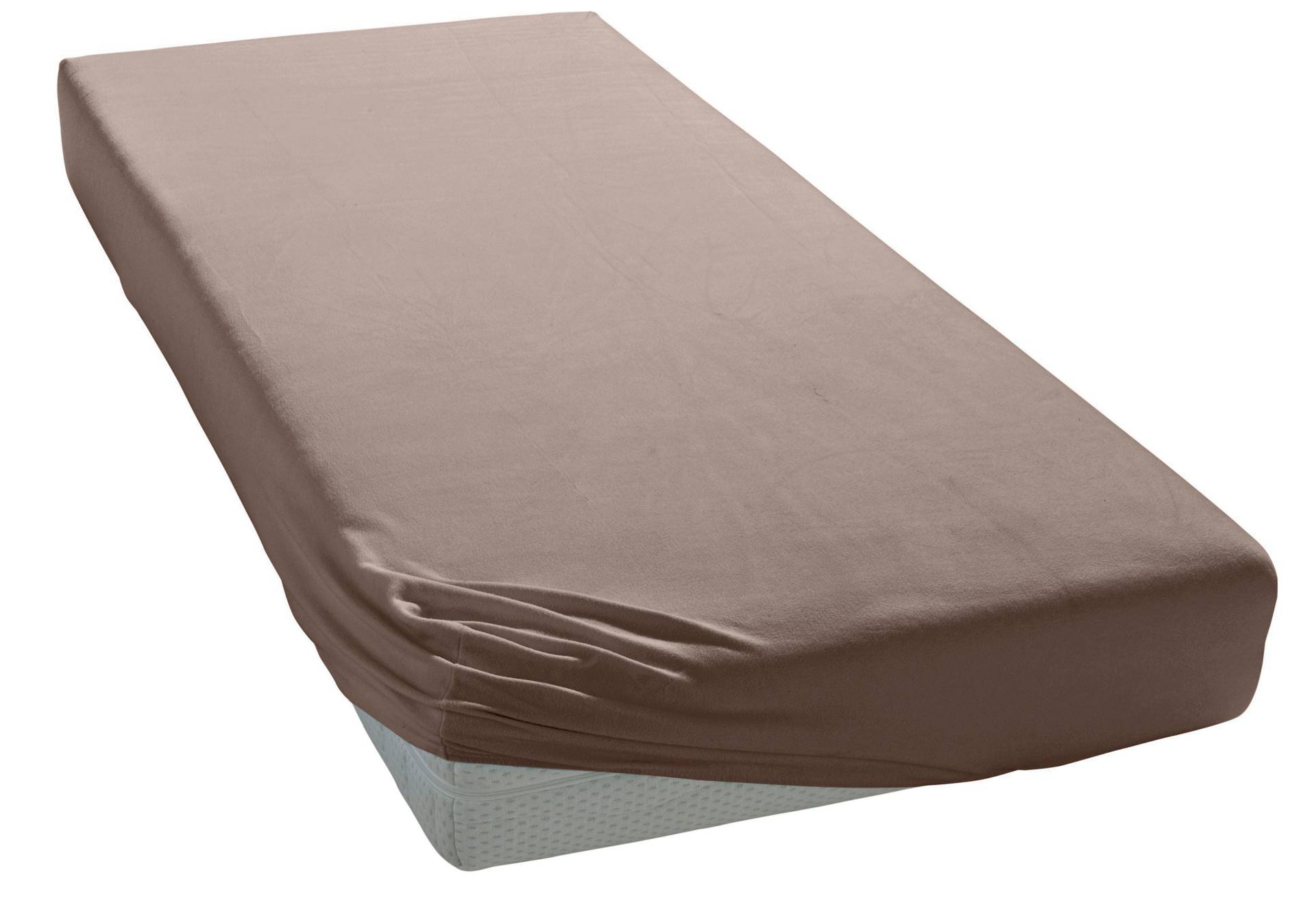 Elegante Spannbettlaken "Uni Zwirn-Jersey", aus hochwertigem Garn von Elegante