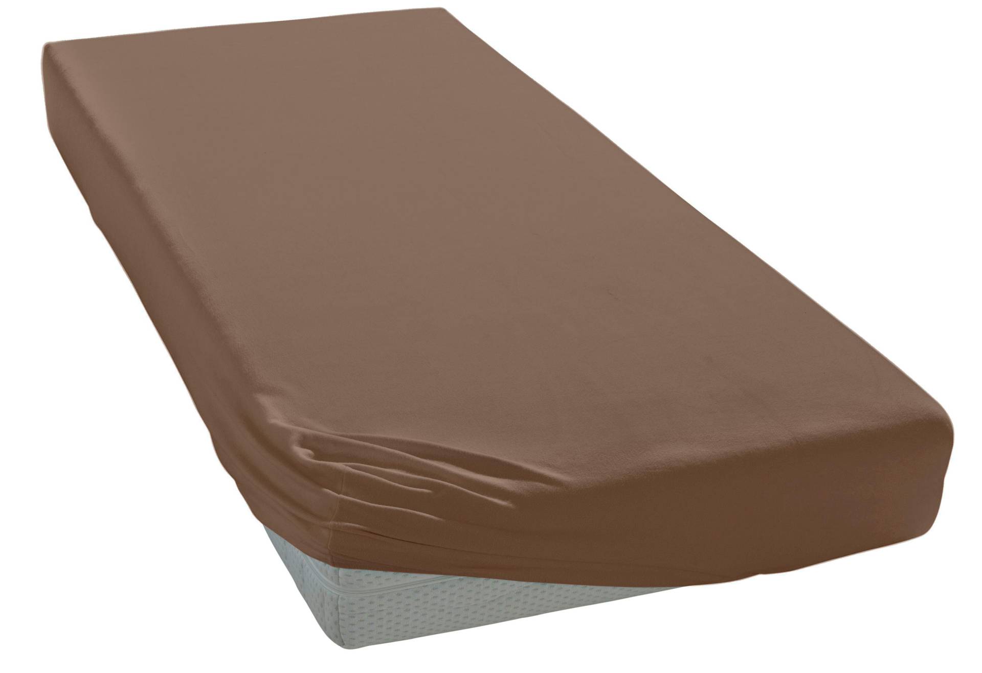 Elegante Spannbettlaken "Uni Zwirn-Jersey", aus hochwertigem Garn von Elegante