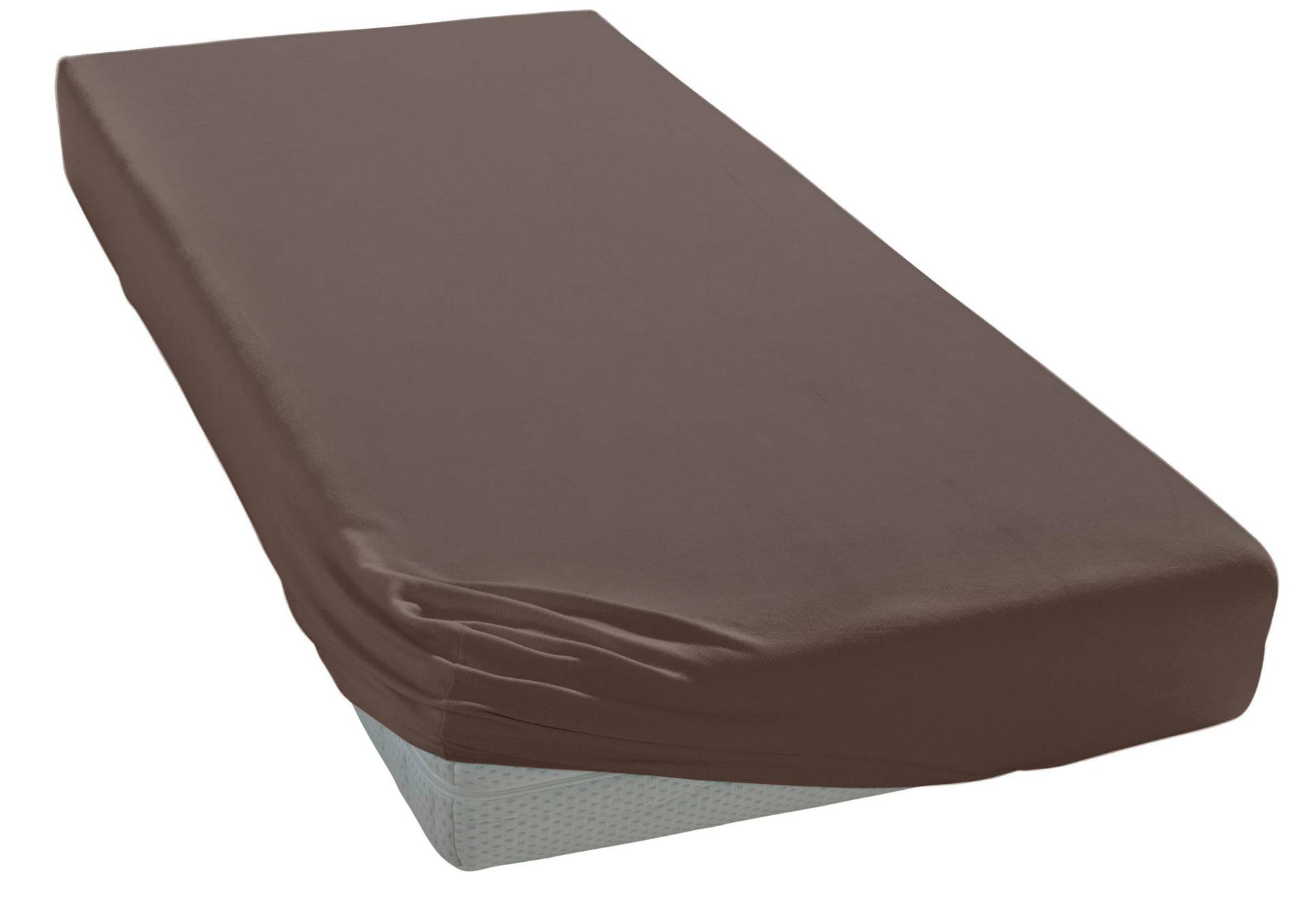 Elegante Spannbettlaken "Uni Zwirn-Jersey", aus hochwertigem Garn von Elegante
