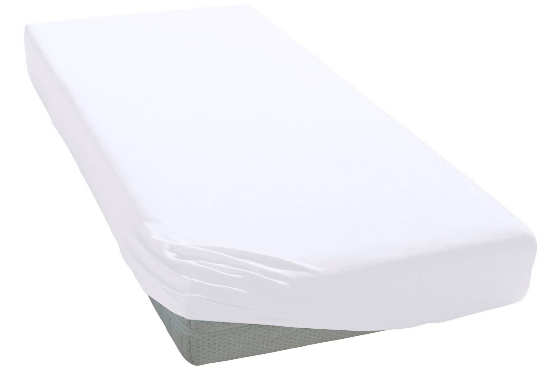 Elegante Spannbettlaken "Uni Zwirn-Jersey", aus hochwertigem Garn von Elegante