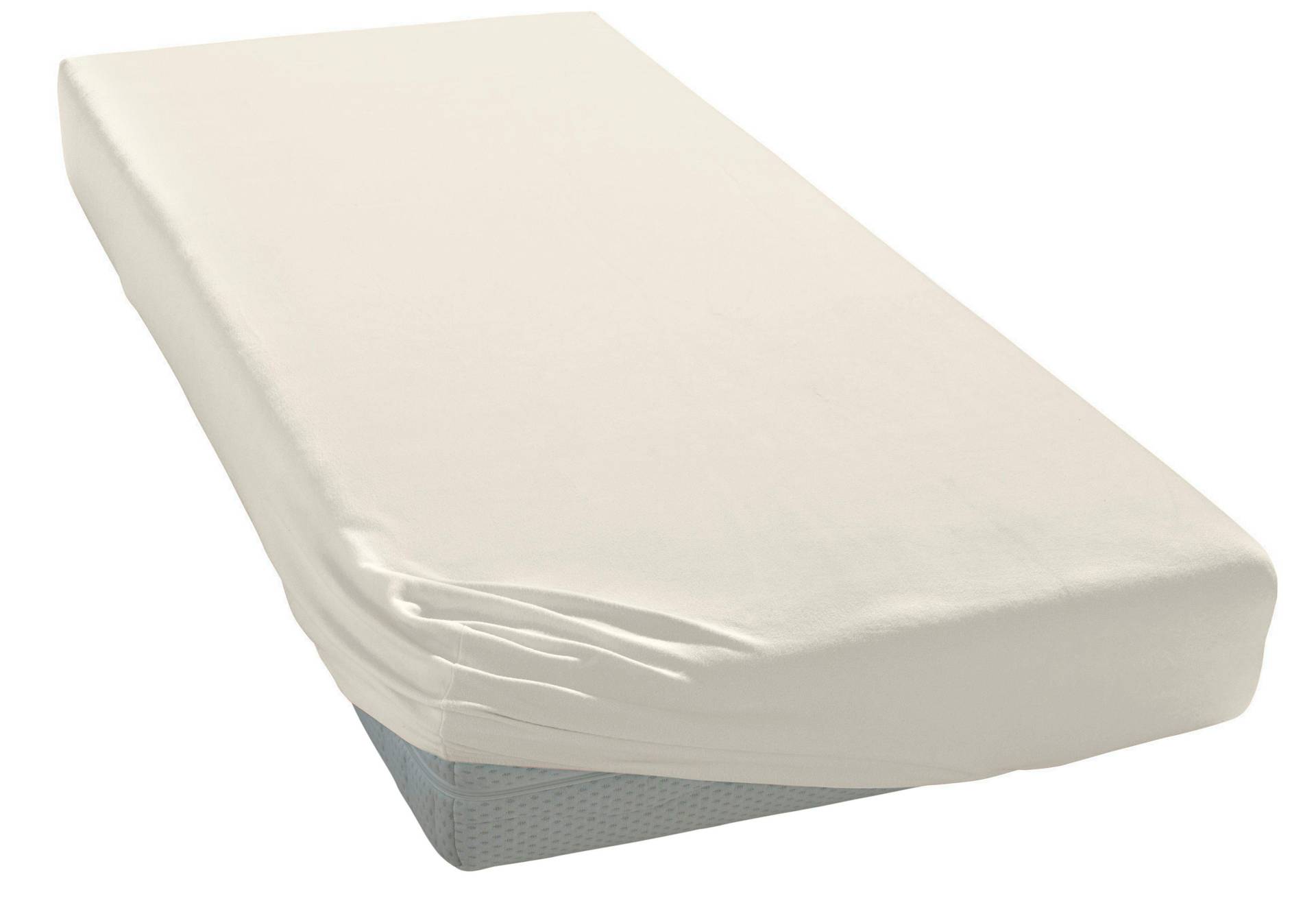 Elegante Spannbettlaken "Uni Zwirn-Jersey", aus hochwertigem Garn von Elegante