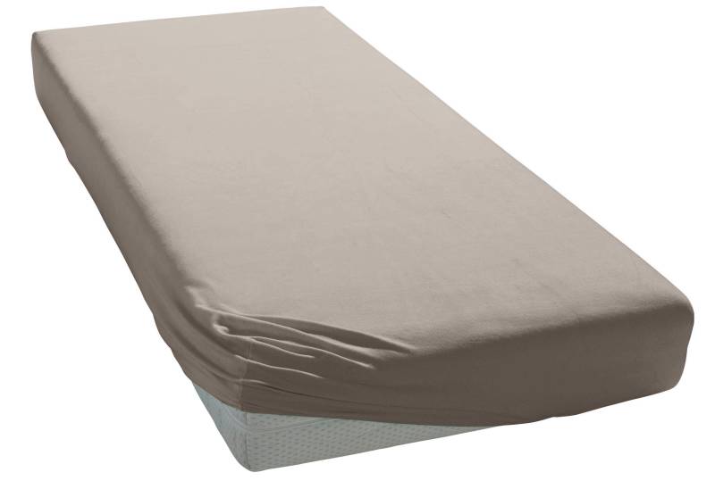 Elegante Spannbettlaken "Mako-Jersey" in hochwertiger Qualität mit Elasthan-Anteil von Elegante