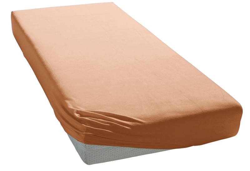 Elegante Spannbettlaken "Mako-Jersey" in hochwertiger Qualität mit Elasthan-Anteil von Elegante