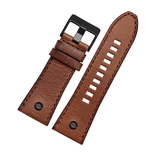 Elegantyl Armband 24mm 26mm 28mm Leder Uhrenarmband Herrenuhr Ersatzarmband + Montagewerkzeug, 28mm von Elegantyl