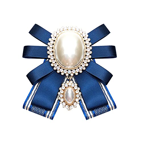 Elegtiskas Adjustable Pre-tied Bow Tie Ribbon Fabric Bowknot Necktie brooch Brooch Pin Collar for Women and Girls von Elegtiskas