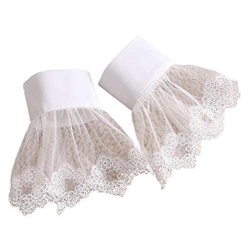 Elegtiskas Spitze Manschetten Abnehmbare Ärmel Handgelenk Manschetten für Frauen Mädchen von Elegtiskas