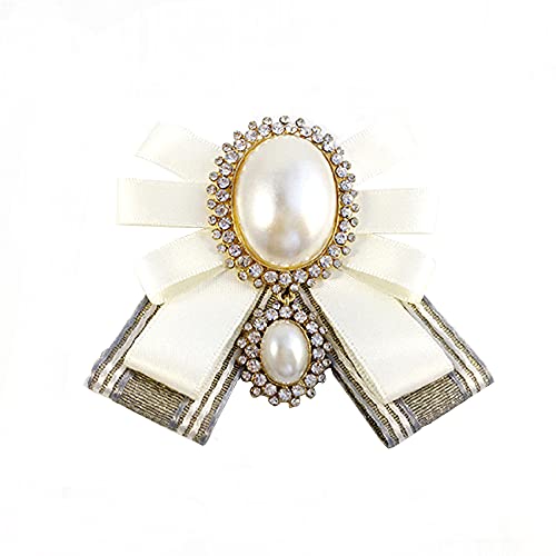 Elegtiskas Adjustable Pre-tied Bow Tie Ribbon Fabric Bowknot Necktie brooch Brooch Pin Collar for Women and Girls Elegtiskas Adjustable Pre-tied Bow Tie Ribbon Fabric Bowknot Necktie brooch Brooch Pin Collar for Women and Girls von Elegtiskas