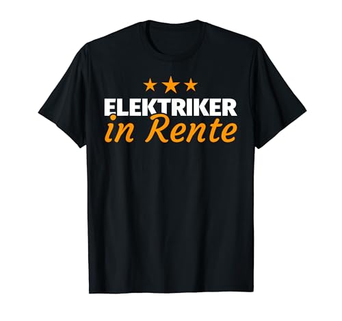 Herren Elektriker Rente Ruhestand Geschenk T-Shirt Herren Elektriker Rente Ruhestand Geschenk T-Shirt von Elektriker Rente