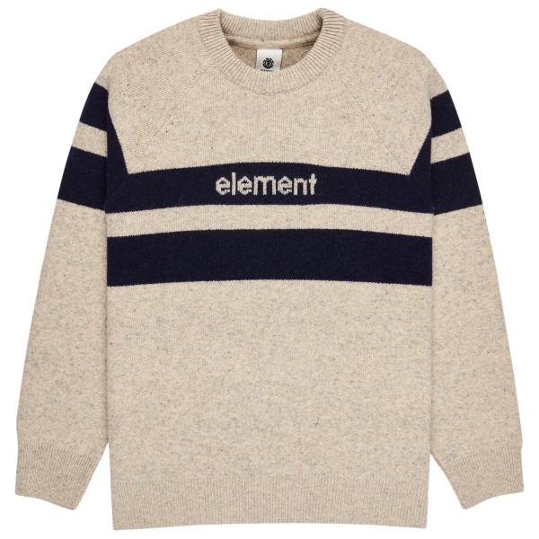 Element - 2000s Rib Crew - Wollpullover Gr M beige von Element