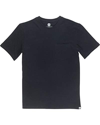 Element Basic Pocket Crew T-Shirt, Flint Black , XL von Element