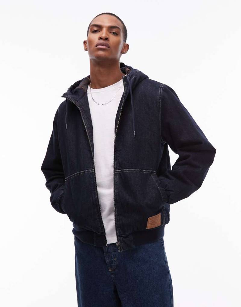 Element - Dulcey - Jeansjacke in Dunkelblau mit Kapuze von Element