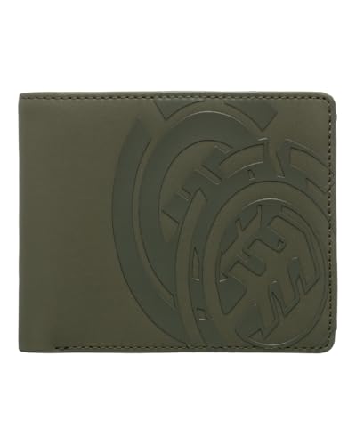 Element Double Icon - Stabile große dreifach Faltbare Geldbörse - Männer - One Size - Grün von Element