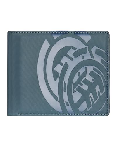 Element Double Icon - Stabile große dreifach Faltbare Geldbörse - Männer - One Size - Schwarz von Element