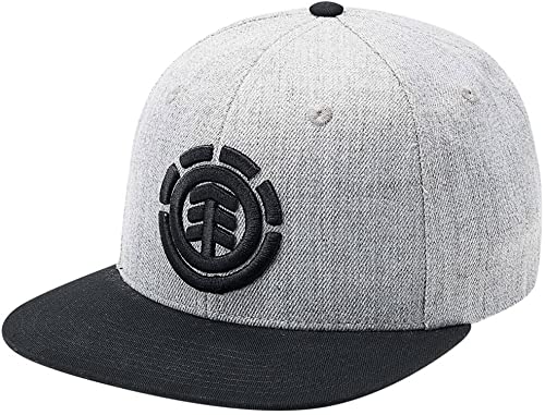 Element Herren Knutsen Flatbrim Snapback Cap Hut, Grau meliert, Einheitsgröße von Element