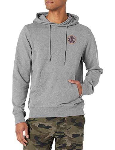 Element Herren Seal Hoodie Basic Fleece Kapuzenpullover, Hellgrau Heather Bp, Medium von Element