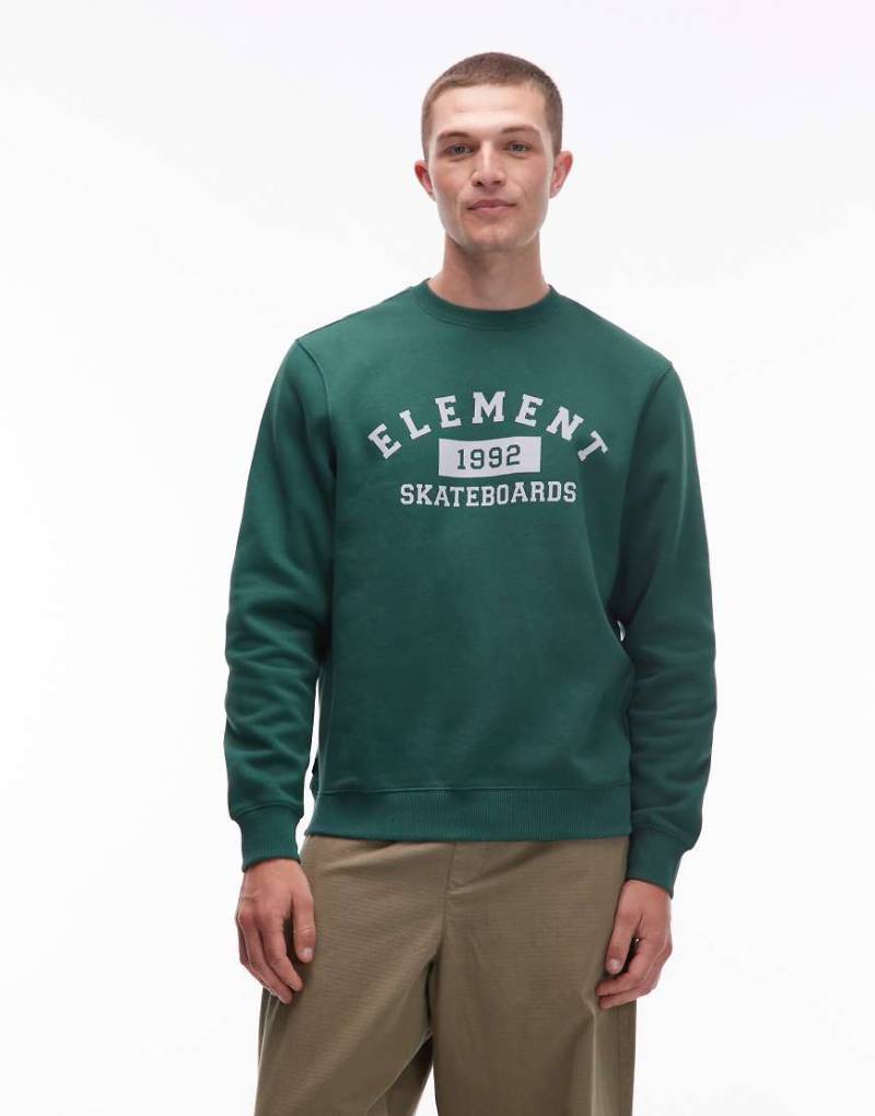 Element - Home Team - Sweatshirt in Dunkelgrün mit Logo von Element