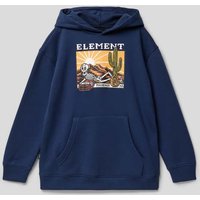 Element Hoodie mit Känguru-Tasche in Marine, Größe 164 von Element