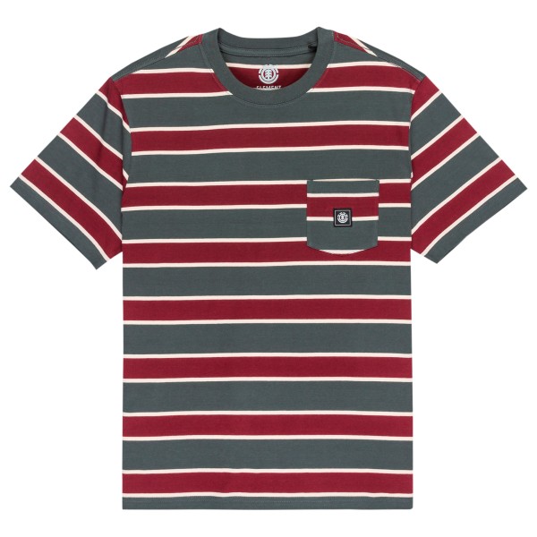 Element - Icon Label Pocket - T-Shirt Gr XXL grau von Element