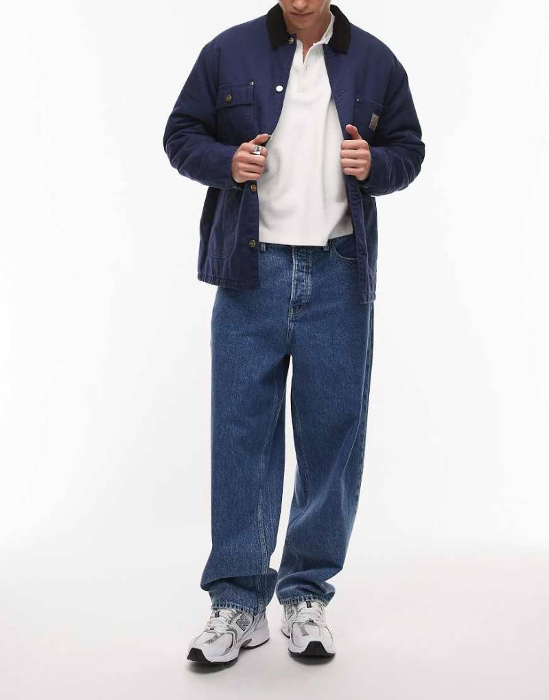 Element - Jeans im 5-Pocket-Stil aus Denim in mittelblauer Waschung mit großen Taschen von Element