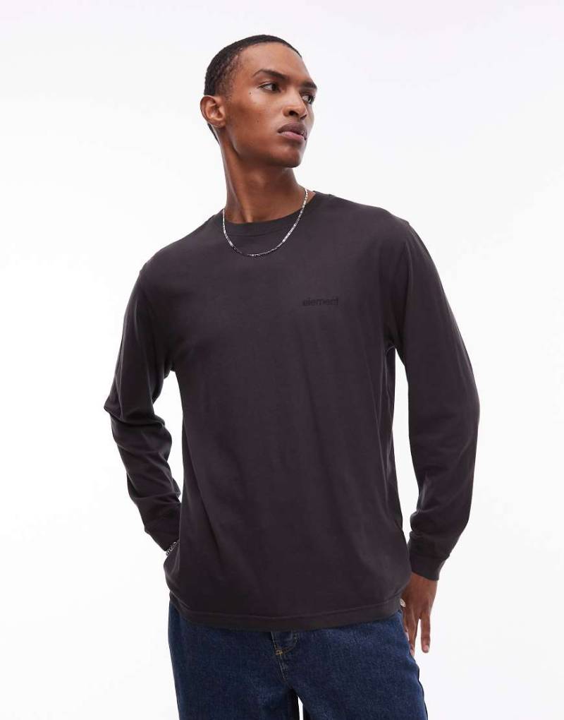 Element - Langärmliges T-Shirt in Schwarz mit kleingeschriebenem Logo von Element