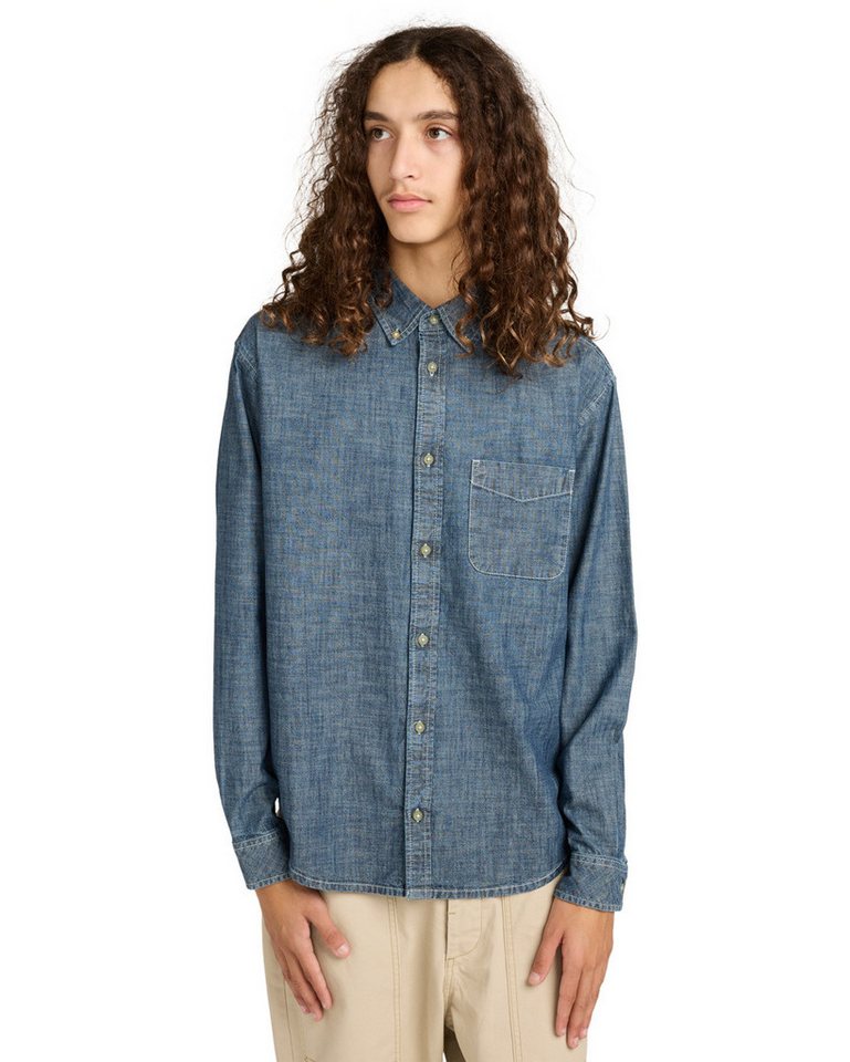 Element Langarmhemd Button Down Regular Chambray von Element