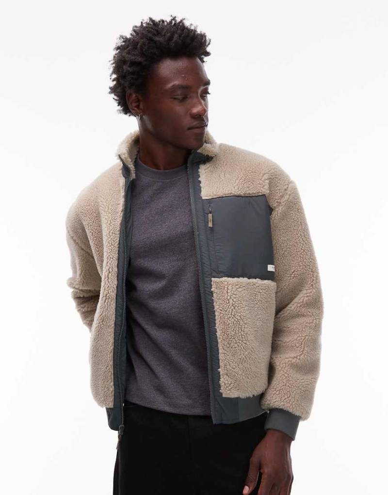 Element - Oak - Fleecejacke in Cremeweiß mit Reißverschluss von Element