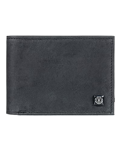 Element Segur - Zweifach faltbares Portemonnaie aus Leder - Unisex - One Size - Schwarz von Element