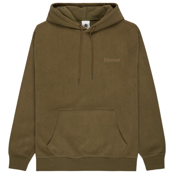 Element - Serif Corduroy Pullover - Hoodie Gr L braun von Element