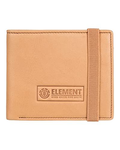 Element Strapper - Zweifach faltbares Portemonnaie aus Leder - Unisex - One Size - Braun von Element