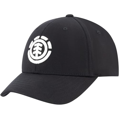 Element Unisex-Erwachsene Baseball Hat, Adult Flex Fit Active Sport Cap with Curved Brim Baseballkappe, Schwarz, Einheitsgre von Element