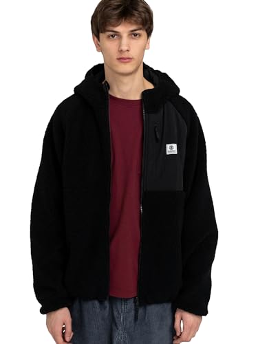 Element Wolfe - Wendbares Kapuzenfleece - Männer - M - Schwarz von Element