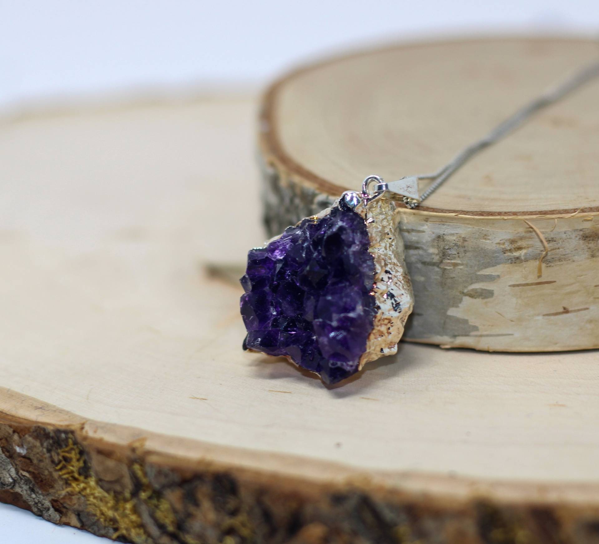 Amethyst Halskette | Druzy Kristall Für Frauen Rohe von ElementZen