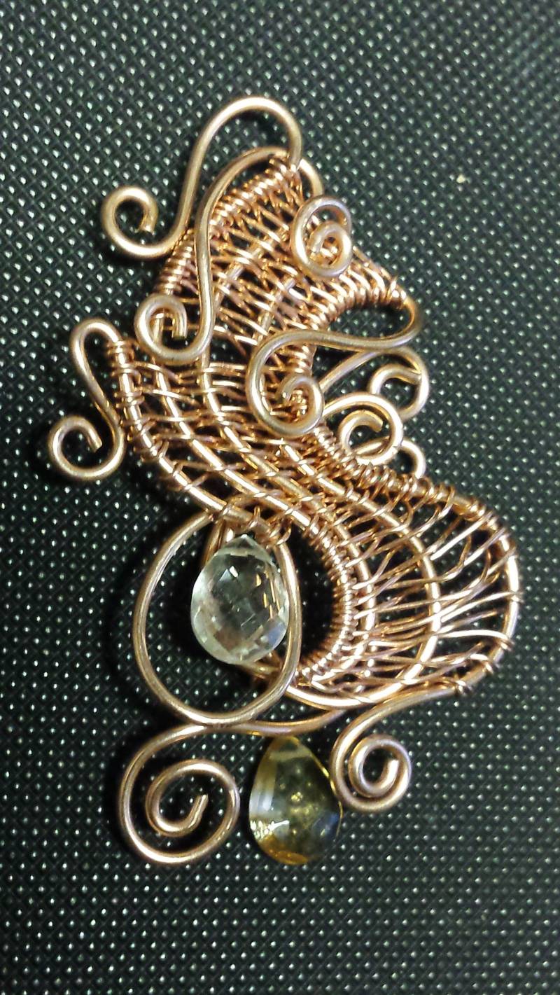 Rose Gold-Wave-Anhänger von ElementalArtsbyCDaly