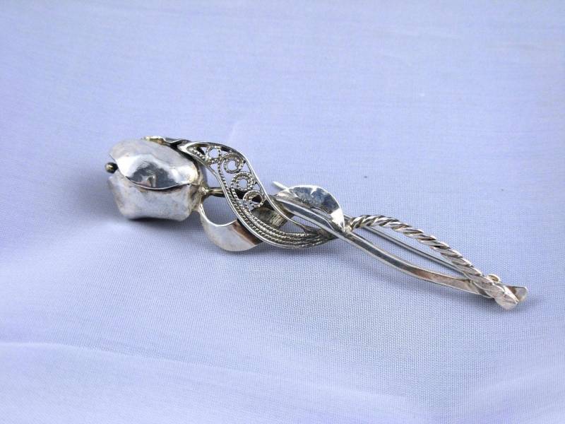 Blumen Brosche Sterling Silber - Mode Boho Brosche-Blumenschmuck Elenade von ElenadE