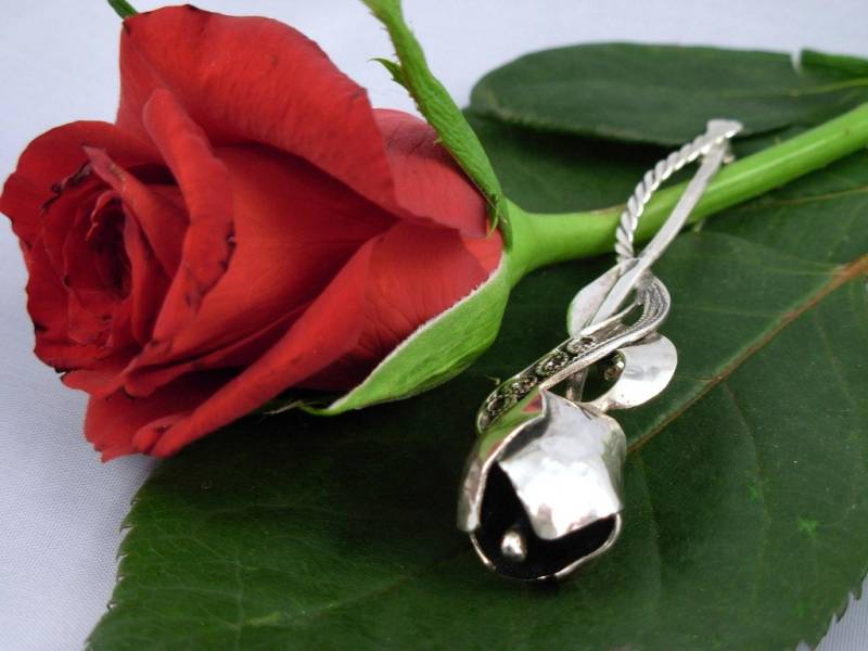 Blumen Brosche Sterling Silber - Mode Boho Brosche-Blumenschmuck Elenade von ElenadE