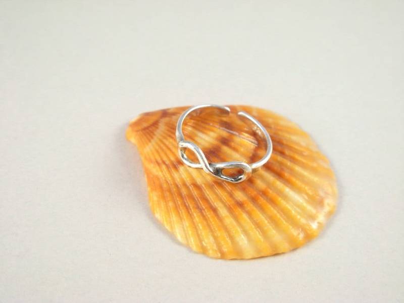 Infinity - Handgefertigter Verstellbarer Sterling Silber Knöchelring/Zehenring Elenade von ElenadE
