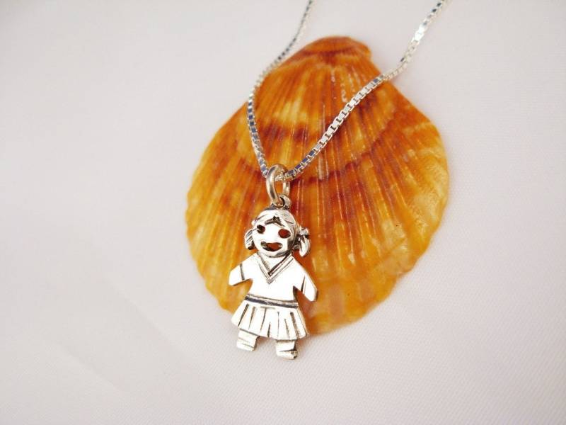 sterling Silber Girl Anhänger.geschenk Für Neue Eltern Und Großmutter - Elenade sterling Silber Girl Anhänger.geschenk Für Neue Eltern Und Großmutter - Elenade von ElenadE
