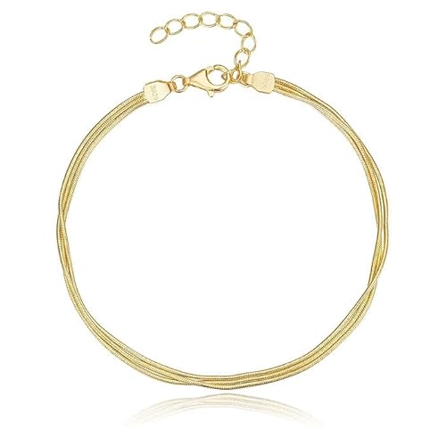 Moderne Elenza Vergoldete Armband mit raffinierter Kette – Stilvolle Ergänzung für Damen von Elenza AMS