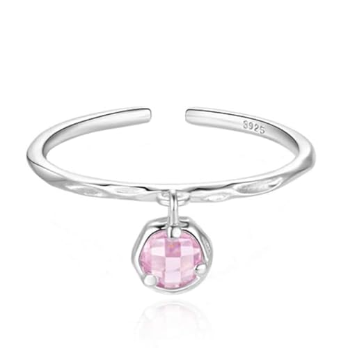 Raffinierter Elenza Silberring mit rosa und weißen Kristallen – Wunderschöne Eleganz für Damen von Elenza AMS