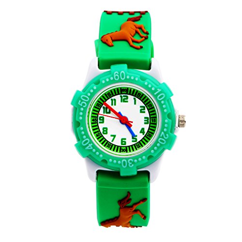 ele ELEOPTION Silikon Armband 3D Cartoon Digital Wasserdicht Kinderuhr von ele ELEOPTION