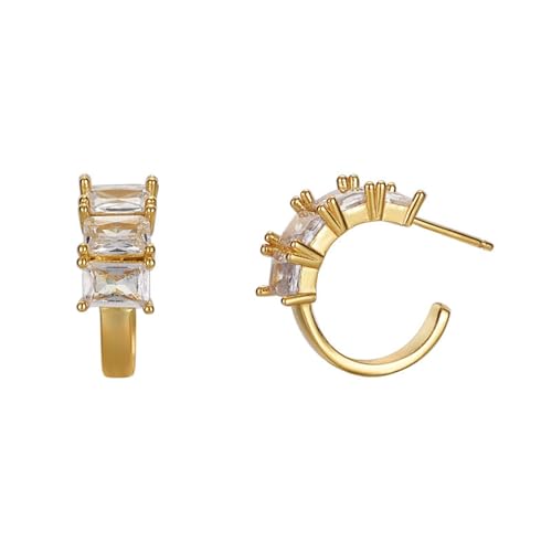 Damen Ohrringe, Silber 925 Ohrring Einfach Elegant Silber Ohrstecker Damen Gold Geburtstag Valentinstag Geschenck von Elepadaki