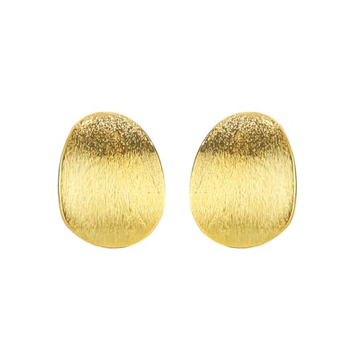 Damen Ohrringe, Silber 925 Ohrring Einfach Matt Gebürstet Persönlichkeit Ohrringe Gold Silber Geburtstag Valentinstag Geschenck von Elepadaki