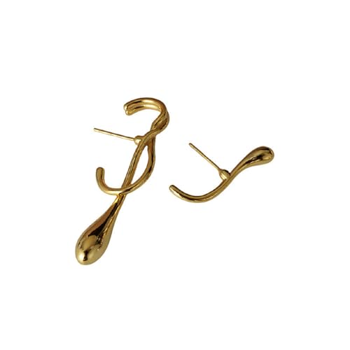 Damen Ohrringe, Silber 925 Ohrring Einzelne Linien Aus Verdrehten Wassertropfen Punk Ohrstecker Silber 925 Damen Silber Geburtstag Valentinstag Geschenck von Elepadaki