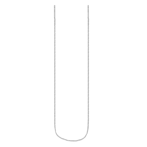 Damen Ohrringe, Silber 925 Ohrring Extra Lange Box Chain Ohrringe Ohringe Damen Silber Geburtstag Valentinstag Geschenck von Elepadaki